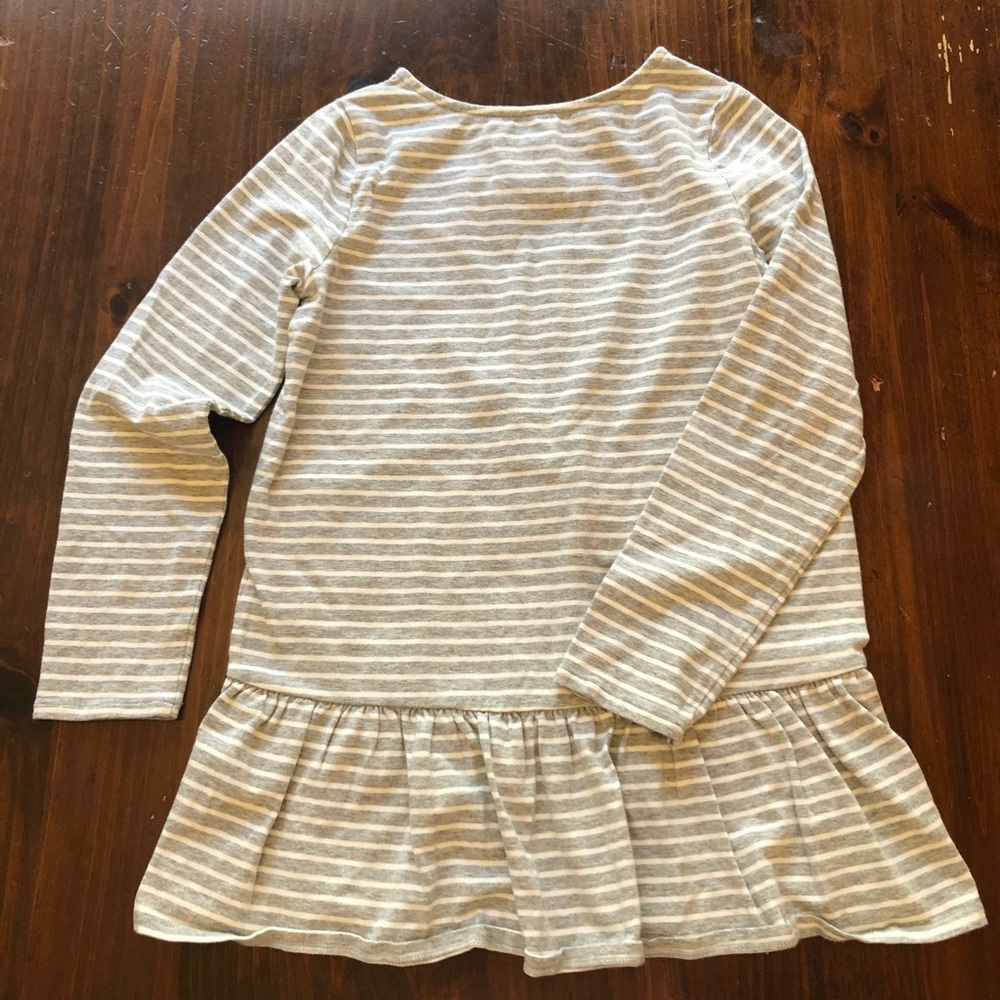 Lands’ End Girls’ Ruffle Back Tunic - Picture 2 of 3